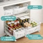 Organizador Estante Extensible de Metal Antióxido Alto - Image 4