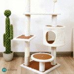 Rascador Gimnasio Torre Casita Gatos Juguete Crafty T3 Blanco - Image 3