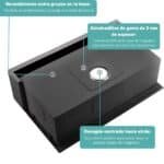 Bacha Cocina Acero Granero Rectangular Premium - Image 5