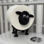 Oveja portarollo papel higenico moderno divertido - Image 6