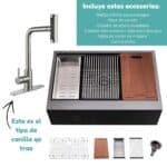 Bacha Cocina Acero Granero Rectangular Premium - Image 7