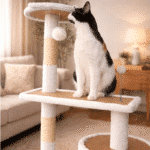 Rascador Gimnasio Torre Casita Gatos Juguete Crafty T3 Blanco - Image 7