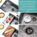 Bacha Cocina Acero Granero Rectangular Premium - Image 9