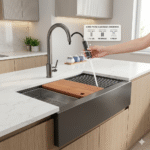 Bacha Cocina Acero Granero Granja Farm Multifunción Griferia Tabla y accesorios