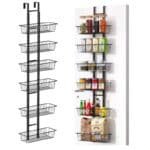 Estante organizador sobre puerta – 6 niveles metálicos, plegable y sin instalación
