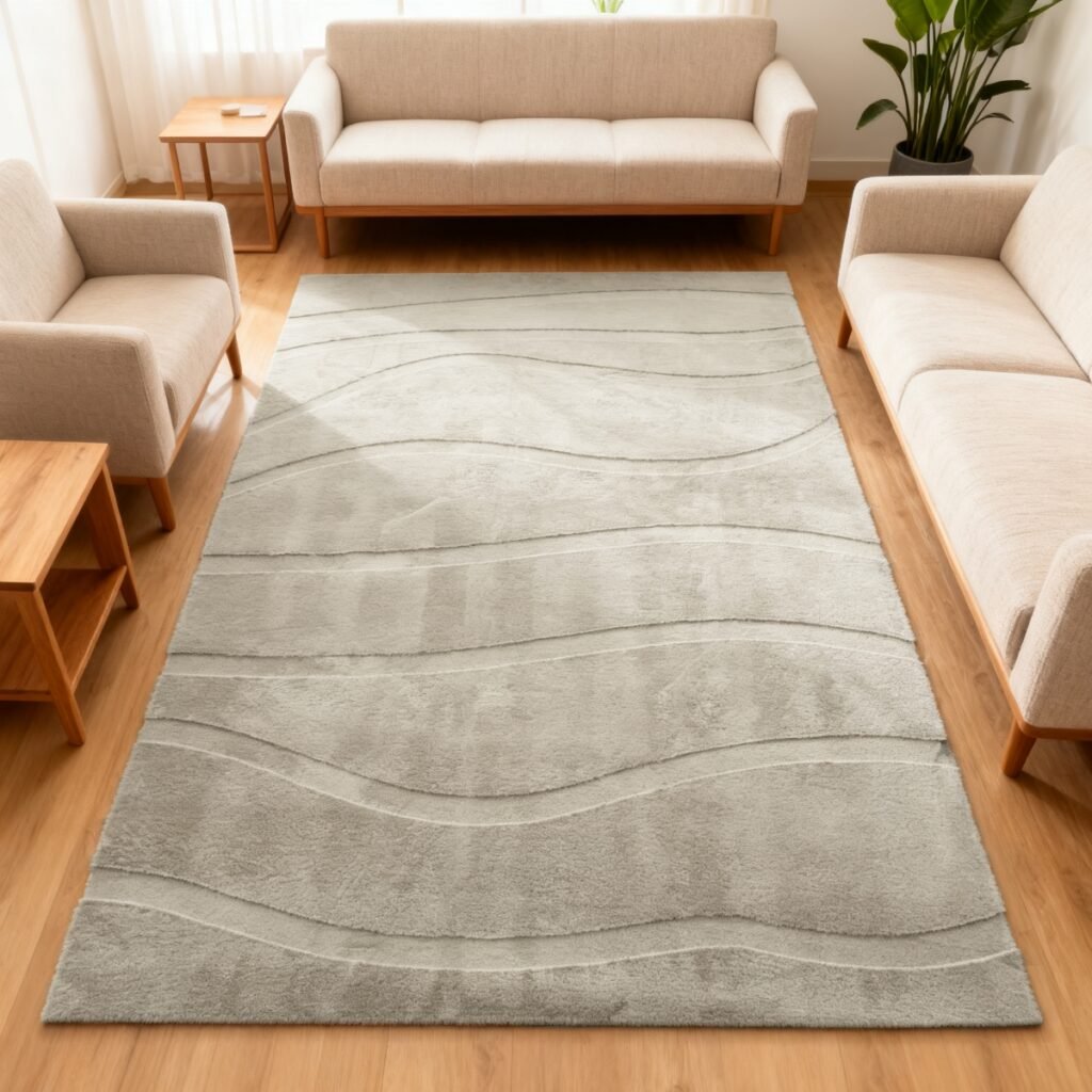 Alfombra Nórdica Suave 180x230 – Estilo Elegante y Moderno