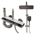 Columna de Ducha Inteligente Monocomando panel digital grande blanco MS081