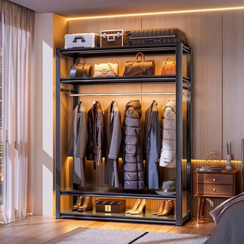 Armario Placard Modular metálico con estantes ajustables y diseño industrial moderno