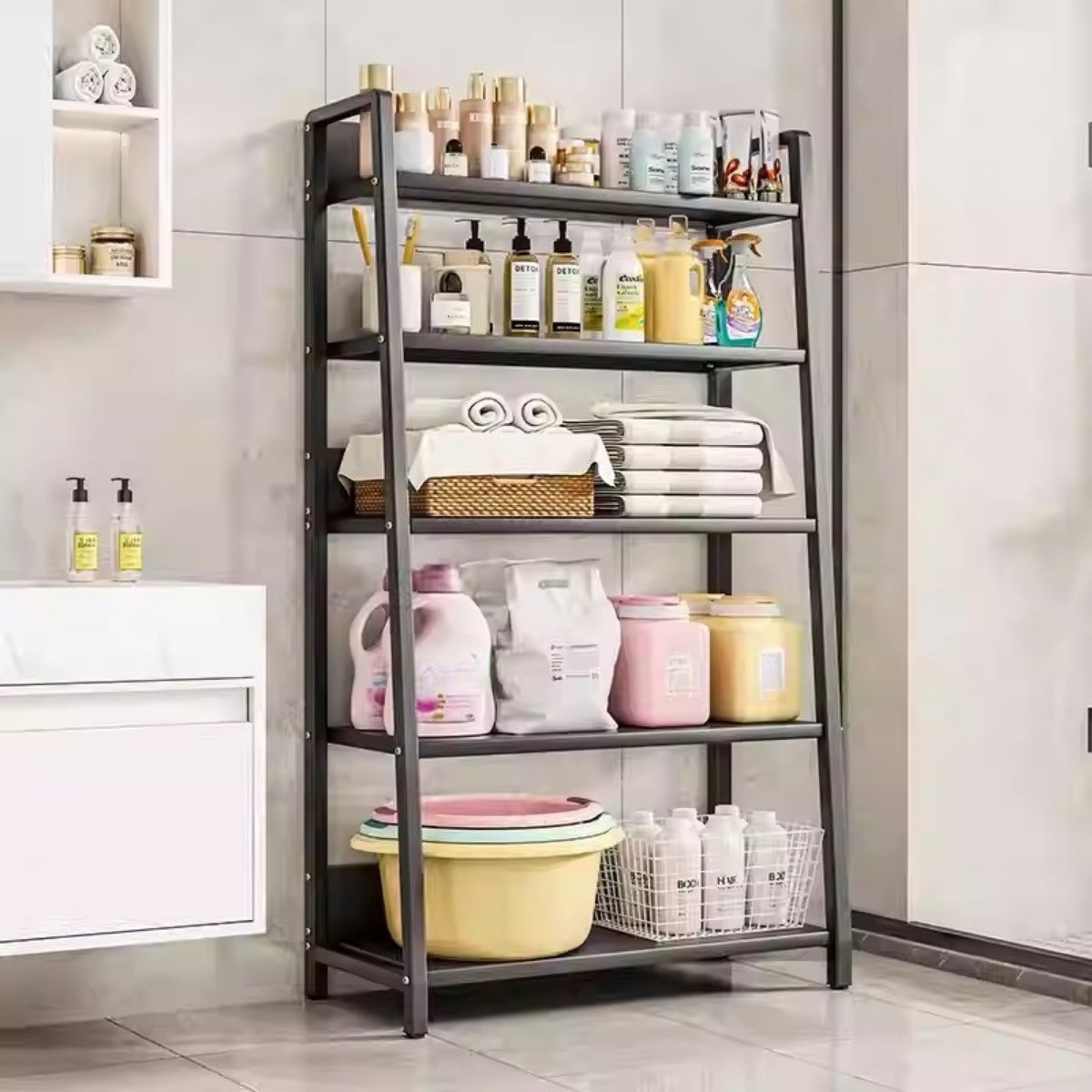 Estanterias Nuevas Industriales Pro (10) Estantería metálica de 5 niveles gris y blanca