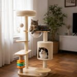 Rascador Gimnasio Cascabel Torre Casita Para Gatos (B63) 116CM