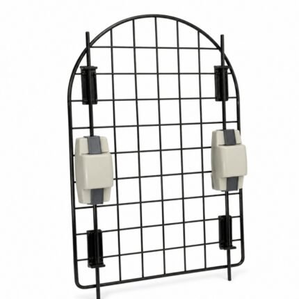 Puerta Canil Metálica para cucha exterior negro apto MEDIANA