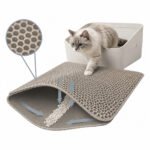 Alfombra Gatos Litera Mediana Arena Doble Capa Antideslizante 60cmx45cm