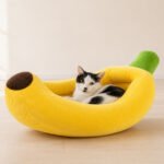 Casa Cucha Banana para Perro Gato Mascota Peluche Interior