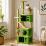Torre Playground Cápsula Espacial para gatos con casitas y cápsula transparente