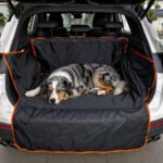 Funda plegable impermeable de tela Oxford negra para mascotas, portátil y versátil