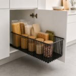 Organizador canasto angosto 15cm c/correderas alargado alto 16cm GRIS